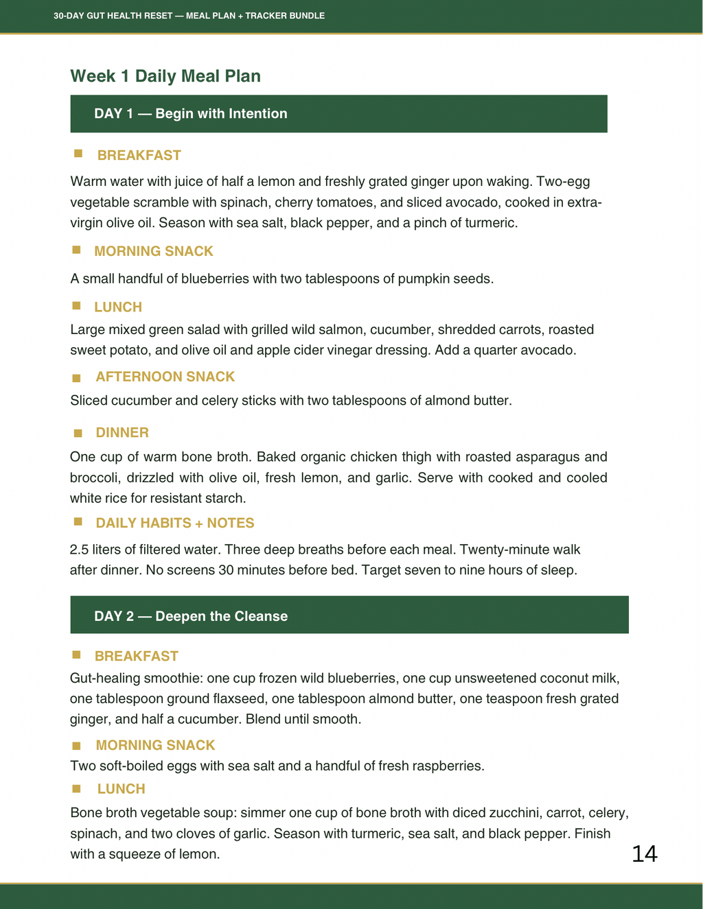 30-Day Gut Health Reset Guide - The Luxe Learning House
