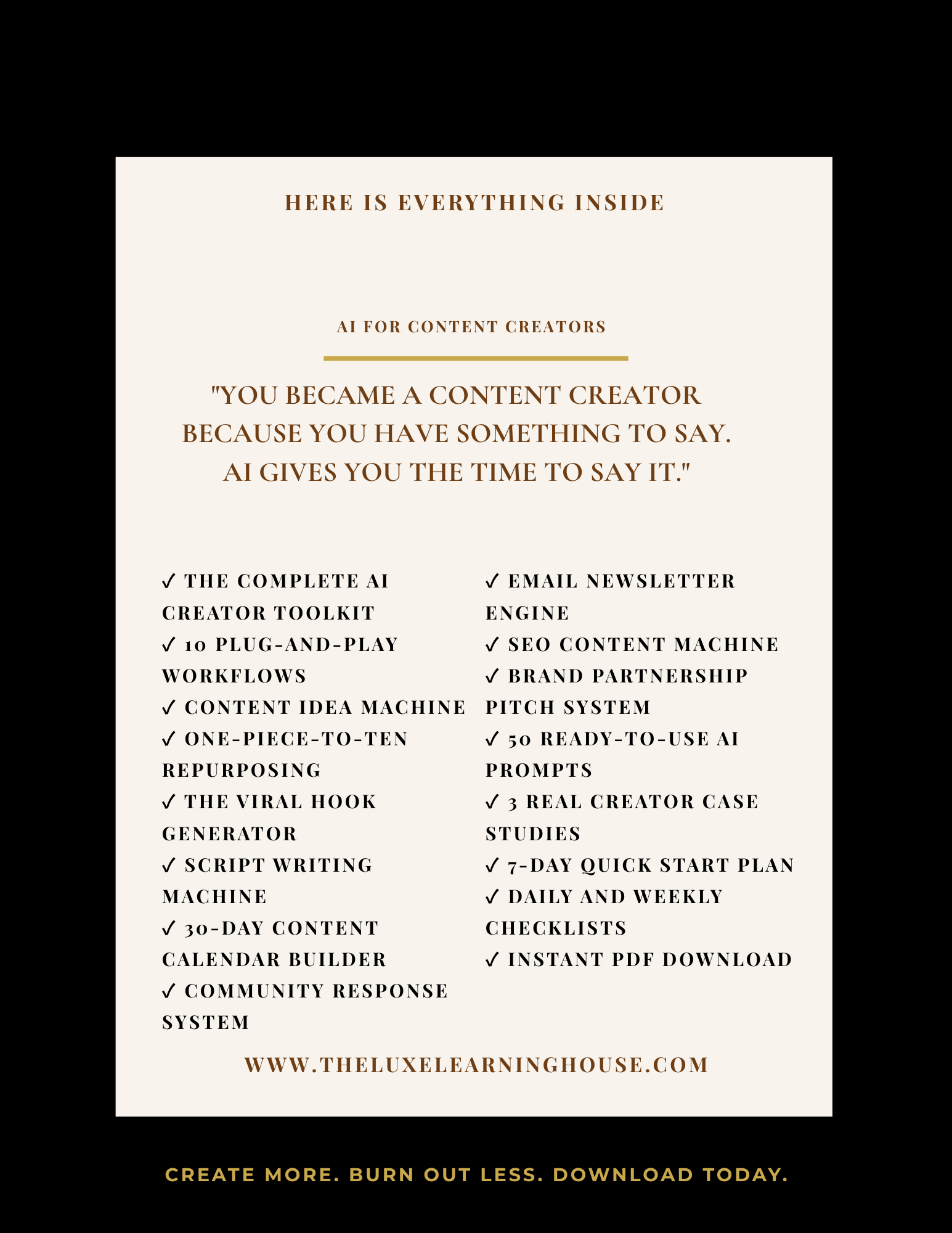AI for Content Creators - The Complete Playbook for Using AI to Create Faster, Grow Bigger and Build a Content Empire