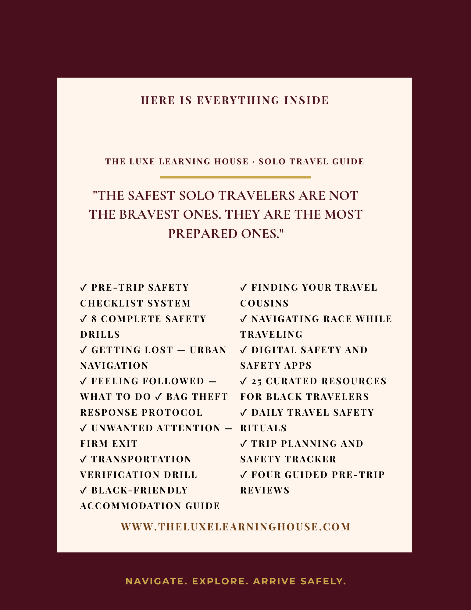 The Solo Sister’s Safety Manual: Navigating Solo Travel with Confidence